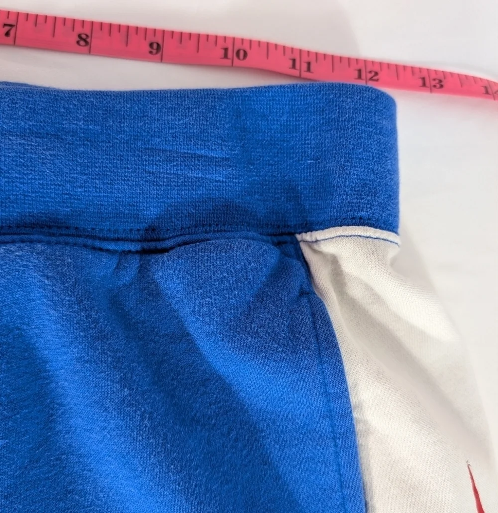 Nike Kids Blue and White with Red Nike Logo Track/Jogger Pants Size Large